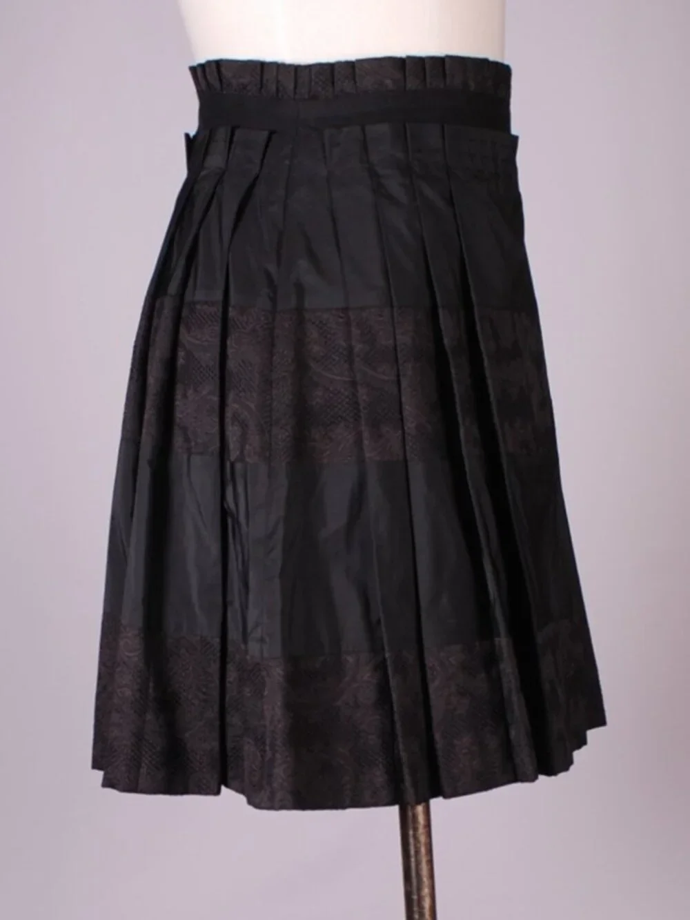 EUC Pringle of Scotland Black Jacquard Print Mini Skirt, Sz - 2